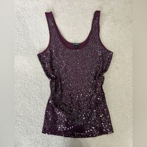 Vintage express sequin tank